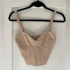 Wilfred Cashmere Cropped Tank Top